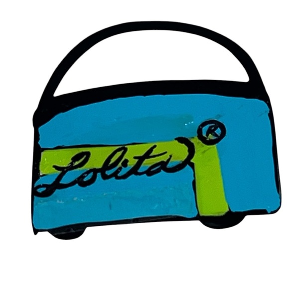 LOLITA Shopping Spree Collection Hand-painted Glass Fashion Plate 8" X 8" - Picture 3 of 15